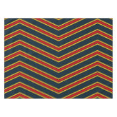 Blauw Rood Chevron Strepen Snijplank Tafelkleed (Voorkant (Horizontaal))