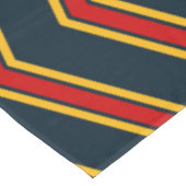 Blauw Rood Chevron Strepen Snijplank Tafelkleed (Gekanteld)