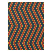 Blauw Rood Chevron Strepen Snijplank Tafelkleed (Voorkant)