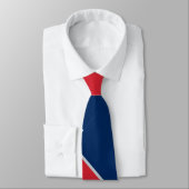Blauw rood en grijs gestreept stropdas (Gebonden)