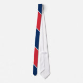 Blauw rood en grijs gestreept stropdas (Achterkant)