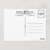 Blauw rood en groen vuurwerk briefkaart (Achterkant)