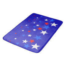 Blauw, rood en wit Star-patroon