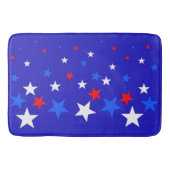Blauw, rood en wit Star-patroon Badmat (Voorkant)
