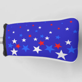 Blauw, rood en wit Star-patroon Golfheadcover