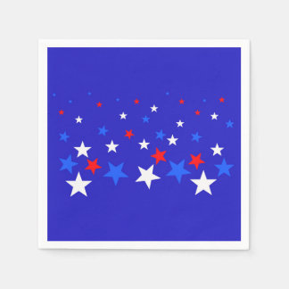 Blauw, rood en wit Star-patroon Servet