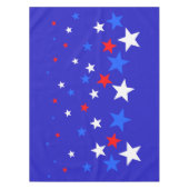Blauw, rood en wit Star-patroon Tafelkleed (Voorkant)