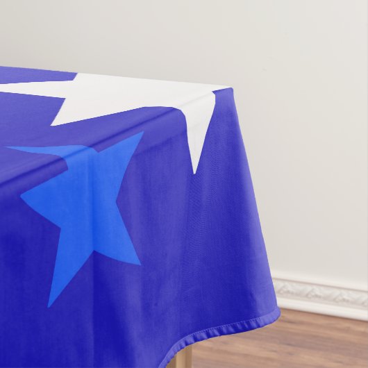Blauw, rood en wit Star-patroon Tafelkleed (Voorbeeld)