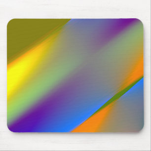 Blauw rood geel groen abstract patroontje oranjepu muismat