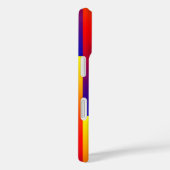 Blauw Rood Geel Strepen Case-Mate iPhone Case (Achterkant / Rechts)
