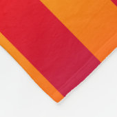 Blauw Rood Geel Strepen Fleece Deken (Hoek)