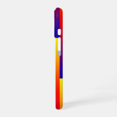 Blauw Rood Geel Strepen iPhone 16 Hoesje (Linkerkant)