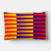 Blauw Rood Geel Strepen Klein Etui (Achterkant)