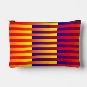 Blauw Rood Geel Strepen Klein Etui