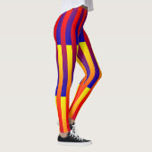 Blauw Rood Geel Strepen Leggings (Rechts)