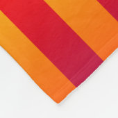 Blauw Rood Gele Strepen Fleece Deken (Hoek)