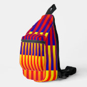 Blauw Rood Gele Strepen Sling Bag (Rechterhoek)