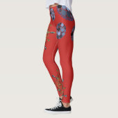 blauw rood goud lange leggings (Links)