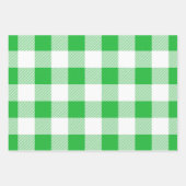 Blauw rood/groen/wit buffelpatroon inpakpapier vel (Voorkant 3)