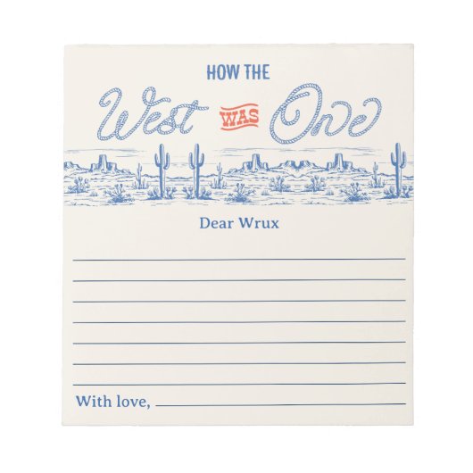 Blauw Rood Hoe het Westen Een Tijdcapsule Was Notitieblok (Voorkant)