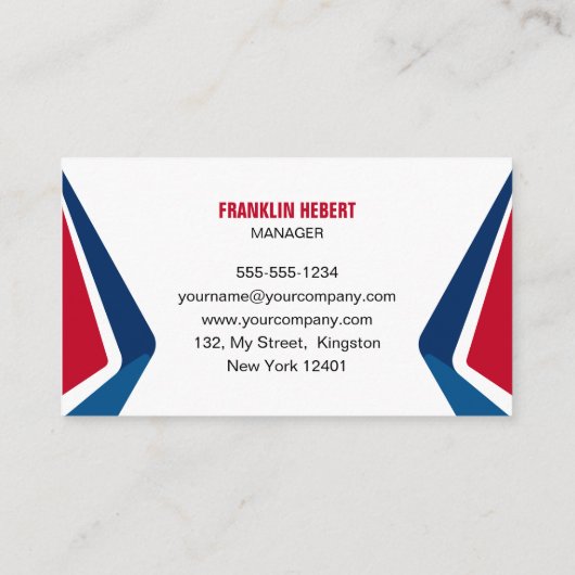 Blauw & Rood Huis Schoonmaak Kantoor Schoonmaak Ma Visitekaartje (Achterkant)