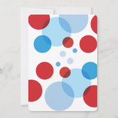 Blauw Rood Klaar om Pop Baby shower Invitation Kaart (Achterkant)