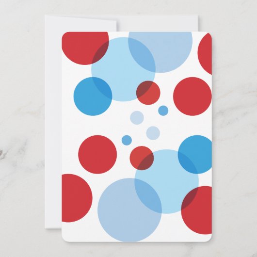 Blauw Rood Klaar om Pop Baby shower Invitation Kaart (Achterkant)