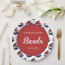 Blauw & Rood Maritieme Baby Shower