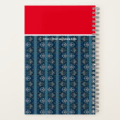 Blauw/Rood Notitieboek van Adiela Akoo - PAS HET A (Achterkant)