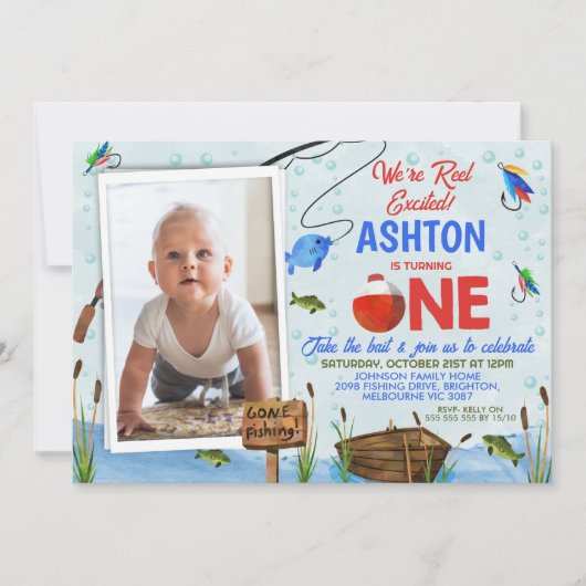 Blauw Rood Ofishal Reel Opgewonden Geviste 1e Verj Kaart (Voorkant)