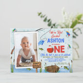 Blauw Rood Ofishal Reel Opgewonden Geviste 1e Verj Kaart (Staand voorkant)