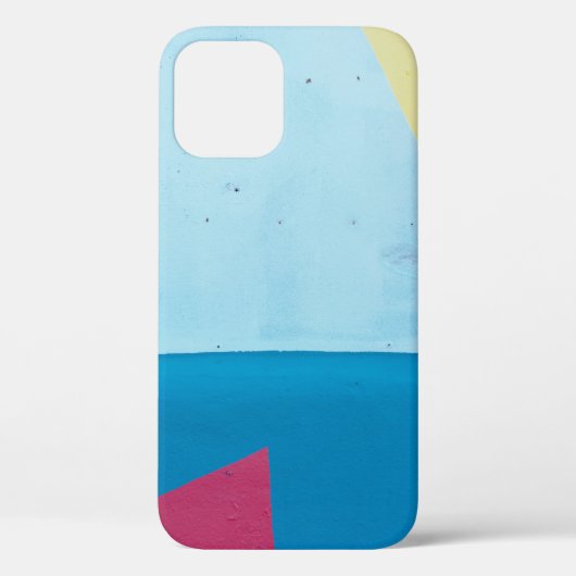 Blauw, rood, roze en geel abstract schilderij Case-Mate iPhone case (Achterkant)