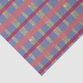 Blauw Rood Roze Goud Geplay Kerstmis Tissuepapier (Detail)