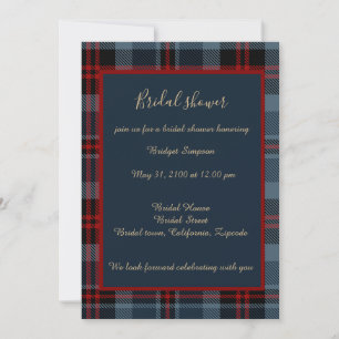 blauw rood schotse bruiloft celtic tartan plaid kaart
