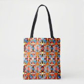 Blauw, Rood, Sinaasappel & Geel Etherisch Licht Tote Bag (Voorkant)
