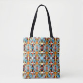 Blauw, Rood, Sinaasappel & Geel Etherisch Licht Tote Bag (Voorkant)