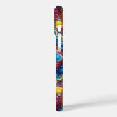 BLAUW ROOD SINAASAPPEL GEEL PSYCHADELISCH HART Case-Mate iPhone CASE (Achterkant / Links)