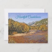 Blauw Rood Sinaasappel Groene Stroom in het najaar (Voorkant)