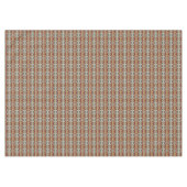 Blauw Rood Sinaasappel Taupe Bruin Zwart Tribal Ar Tafelkleed (Voorkant (Horizontaal))
