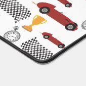 Blauw & Rood Snelle Retro  Racing Auto's Bureaumat (Hoek)