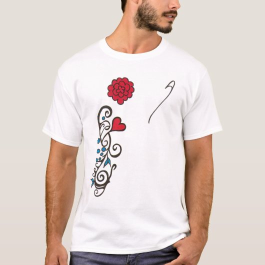 blauw/rood t-shirt (Voorkant)