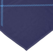 Blauw Rood Tartan Monogram in Keltische Leeuw lett Tafelkleed (Gekanteld)