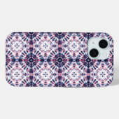 Blauw & Rood Tie Kleurstofpatroon Case-Mate iPhone Case (Achterkant (horizontaal))