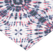 Blauw & Rood Tie Kleurstofpatroon Medium Tafelloper (Hoek)