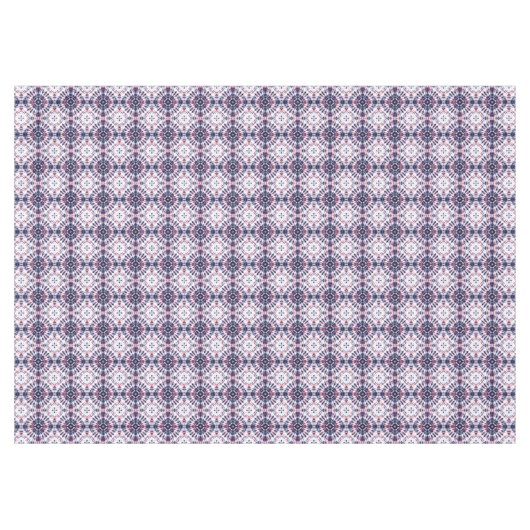 Blauw & Rood Tie Kleurstofpatroon Tafelkleed (Voorkant (Horizontaal))