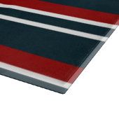 Blauw Rood uniform Strepen Snijplank (Hoek)