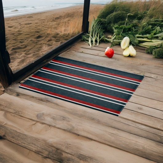 Blauw Rood uniform Strepen Snijplank