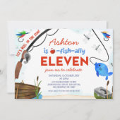 Blauw Rood Vist officieel 11-jarig jubileum Kaart (Voorkant)