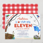 Blauw Rood Vist officieel 11-jarig jubileum Kaart (Voorkant / Achterkant)