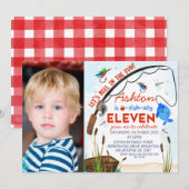 Blauw Rood Vist officieel 11-jarig jubileum Kaart (Voorkant / Achterkant)